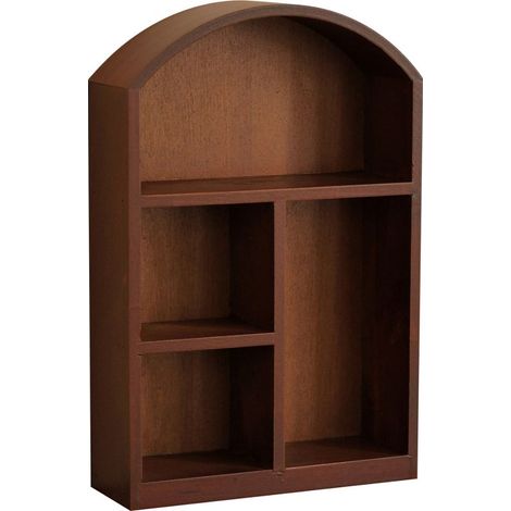 Vintage-Wandschrank aus Holz (ohne Türen), ein dekoratives Möbelstück, geeignet für Schlafzimmer, Badezimmer und Küchen. (1/5)