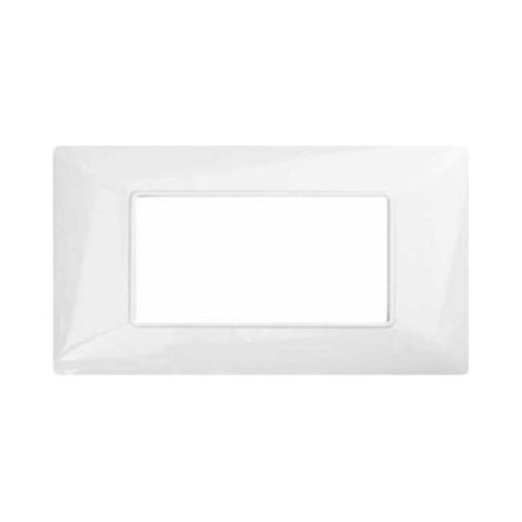 Mapam Placca 4 posti tecnopolimero compatibile Bticino Matix bianco - JOY-P5004-BI