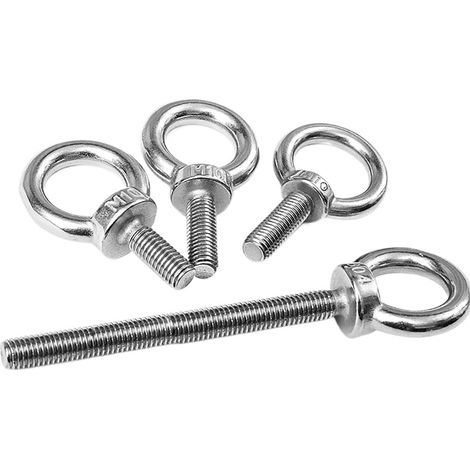 Kit de boulons à œil en acier inoxydable M3-M20 avec écrous (1/5)