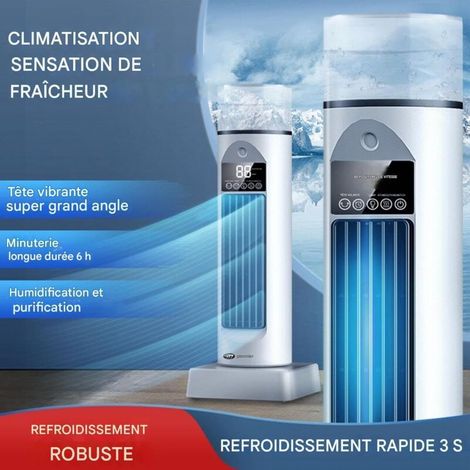 Turmventilator, oszillierender Säulenventilator fürs Schlafzimmer – Oszillierender Kühlventilator mit 120-Grad-Drehung für Schlafzimmer und Zimmer (1/2)