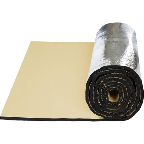 Sourcing Map Schall- und Wärmedämmmatte, 200 x 50 cm, für Autoauspuffanlagen, Motorhaube, Türen, wasserdicht, 10 mm (1/5)