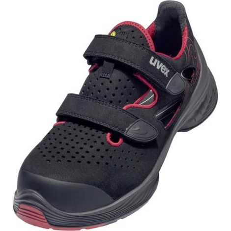 uvex 1 G2 6836247 ESD Sicherheitssandale S1P Schuhgröße (EU): 47 Rot-Schwarz 1 Paar (1/5)