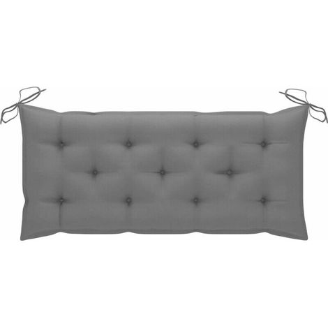 Coussin De Banc Extérieur - 120 x 50 cm - Imperméable - Rembourrage En Coton PP Épais 10 cm - Pour Banc De Jardin Patio Balançoire - 3 Places (1/5)