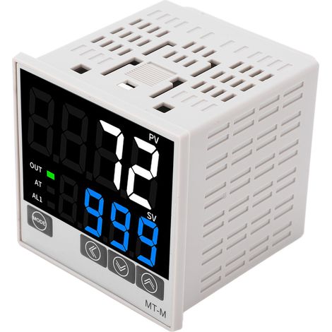 Kit de régulateur de température PID, affichage numérique intelligent, instrument de contrôle automatique de la température, AC100‑240V, 72 x 72 mm (1/5)