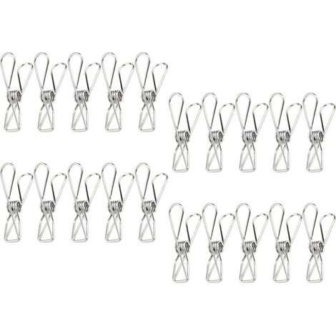Mikikit Lot de 20 clips métalliques pour sachets chips (1/5)
