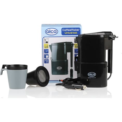 alca® Reisewasserkocher Coffee Maker 12V Zigarettenanzünder Wasserkocher tragbar für Reise Auto Camping Wohnmobil Kaffee & Teezubereitung