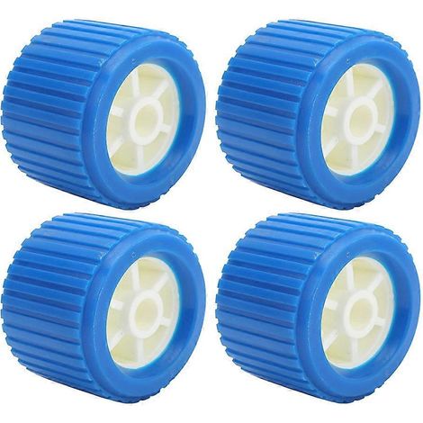 4PCS Rouleaux oscillants nervurés pour remorque bateau, galets stabilisateurs cannelés, kit de rouleaux de support marin, 4 pièces. (1/5)