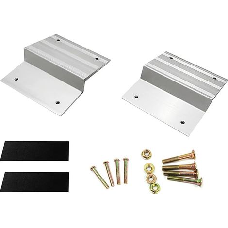 Aluminum Loading Ramps for Trucks and Trailers, Heavy-Duty 8-Inch Ramp Kit with Anti-Slip Feet, Secure Support, Easy Assembly, Ideal for Cars, Trucks, and Trailers (1/2)
