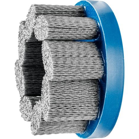 PFERD TOOLS COMPOSITE FLEX Tellerbürste DBU Ø 100x22,2 mm Bohrung SiC-Filament-Ø 1,10mm Korn 80 stationär
