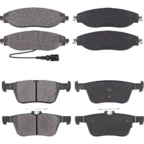 KIT PASTIGLIE FRENO ANTERIORI E POSTERIORI compatibile con VW GOLF ALLTRACK VII VARIANT (BA5,BV5) / PASTIGLIE FRENANTI AUTO OEM P 85 126  P 85 137,P 85 124  P 85 125 / SOSTITUZIONE DIRETTA / BASSA POL