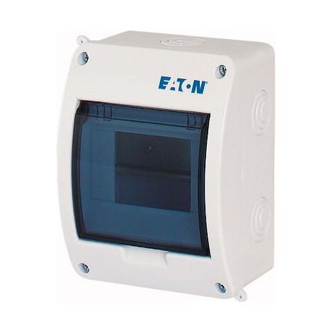 Coffret en saillie IP40 1 rangée 5 mod porte transparente 000280345 EATON BC-O-1/5-ECO (1/3)