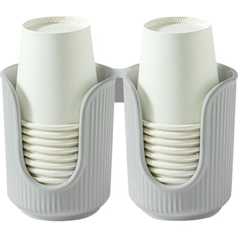 Support Pour Gobelets - En Silicone - Convient Pour Gobelets De 3 À 5 Oz - Pour Salle De Bain Et Table De Toilette - Lot De 2 (1/4)