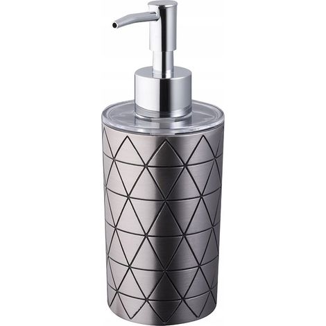 Dispenser di sapone liquido per bagno, motivo argento