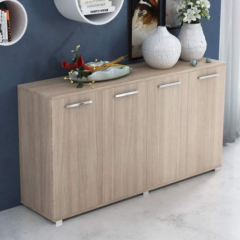 Mobile multiuso legno nobilitato arredo soggiorno olmo 180x45xh.80 cm (1/3)