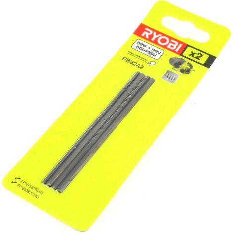 Lames de rabot 82mm par 2 – Pour bois dur et teck – Coupe nette sans éclat – Compatible avec rabots Ryobi