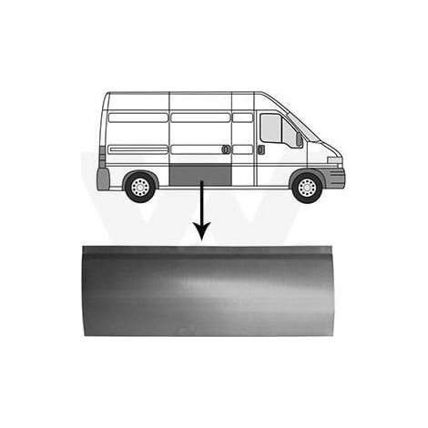 Panneau latéral extérieur partie inférieure 40cm Peugeot Boxer 1 1994-2006