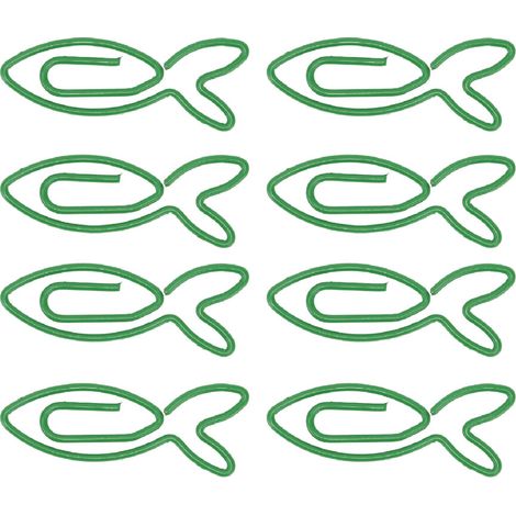 Un juego de 100 adorables clips para papel, ligeros y bonitos, perfectos para usar en la oficina o en la escuela.
