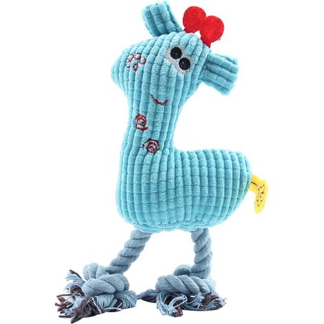 Jouet Pour Chien - Jouet À Sonore En Peluche - Pour Chiens Moyens Et Grands - Anti-ennui Et Nettoyage Dentaire - 1 Pièce (1/2)
