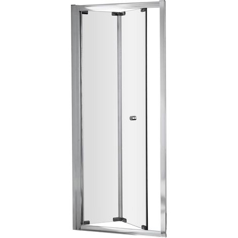 Chatcull Contemporary 5mm Toughened Safety Glass Bi-Fold Shower Door - 760mm - Chrome - Balterley