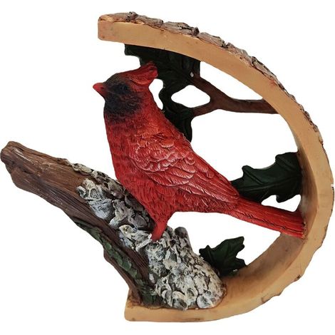 Statue d'oiseau en résine, ornement cardinal, décoration de jardin – DELKEVIC (1/4)