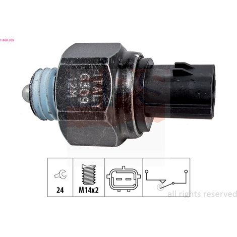 Contacteur, feu de recul EPS 1.860.309 HYUNDAI 0K30A-17640 3111508000 9386049600