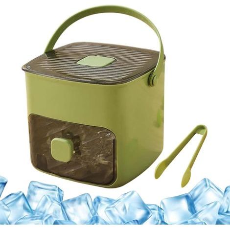 APEX Machine à glaçons à pression, 48 compartiments, avec poignée à dégagement rapide, réutilisable pour café, cocktails et jus (1/5)
