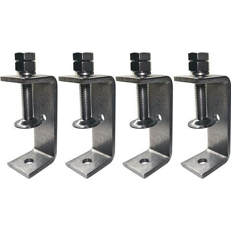 4 pièces Mini Serre-Joints en C Ouverture 75mm, Serre Joint en C Inoxydable Plage de Serrage 40-70 mm C Clamp Set, Pinces et Tendeurs pour Travail du Bois, Fabrication de Meubles, Bricolage (1/5)