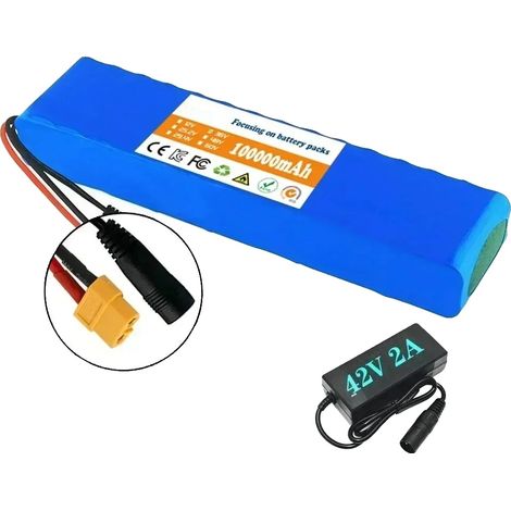 Batería de iones de litio, capacidad de 100 Ah, BMS integrado, cargador XT60-DC (1/2)