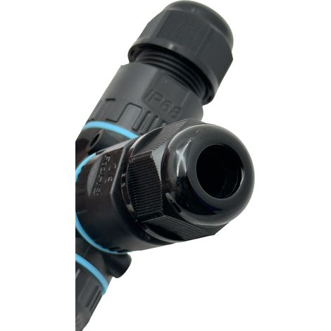 Conector Cable Estanco Conexión Forma X  2 Pines 0.5-1.5mm² IP68