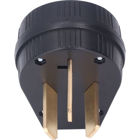 Connecteur mâle industriel droit à 3 broches, contacts en laiton, norme américaine, 50 A, 125 V/250 V (1/5)