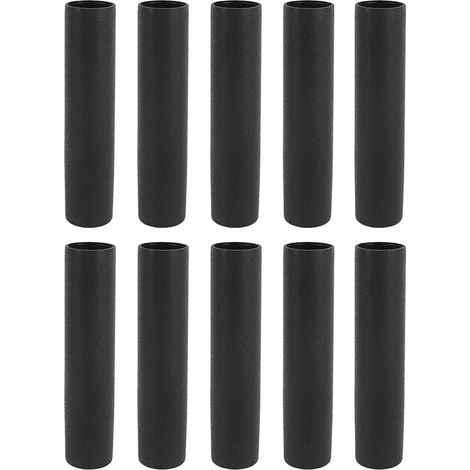 10 Pièces Poignées De Poignée D'équipement De Fitness, Barres De Poignée D'enveloppe De Tube De Tuyau Poignées Manchon De Protection Noir, Couvercle De Poignée D'équipement De Fitness, Tube De Poignée (1/5)