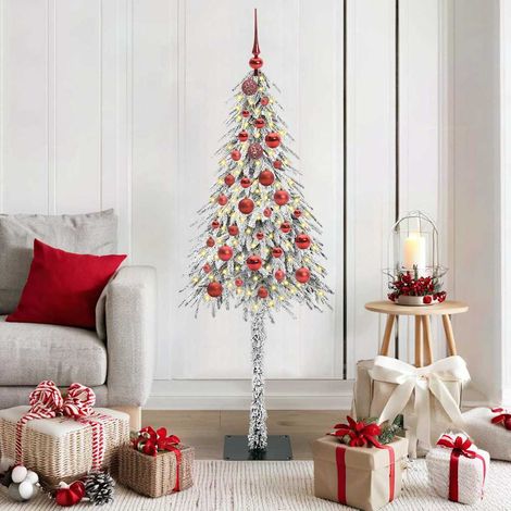 vidaXL Árbol de Navidad White 150 cm PE y Acero (1/5)