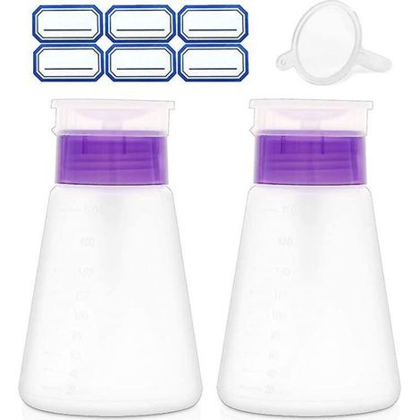 2 Packs 180ml Acetone Pump Distributeur Push Down Pump Distributeur Distributeur d’alcool Verrouillable Bouteille-Ensoleillé (1/3)
