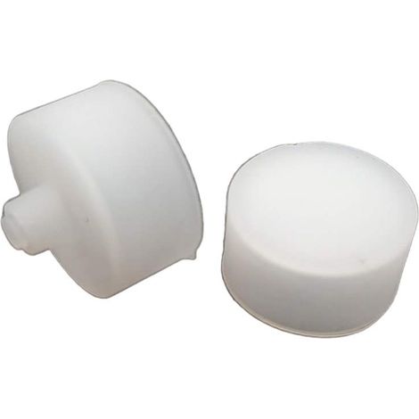 Jandei - Par de tapas para perfil flexible redondo de 22mm de diámetro (1/3)