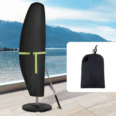 Wasserdichte Schutzhülle für Sonnenschirm - UV-beständig - Oxford-Gewebe 420D - Maße: 280 x 30 x 81-46 cm