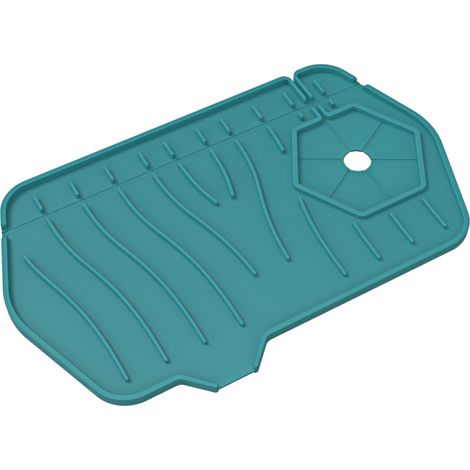 Cuisine Silicone Robinet Pad Double Face Absorbant Pad Évier Splashback Comptoir Protection Drain Pad Salle De Bains Cuisine Gadgets (1/5)