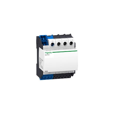 Distribution block, Linergy DX, 4P, 63A, 4 modules, 24 holes, quick connection top - LVS04040