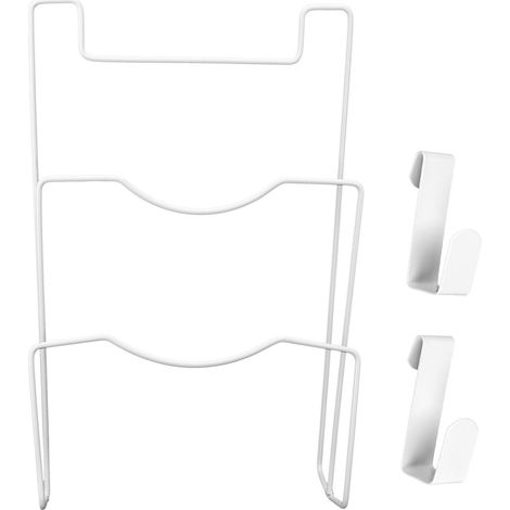 Organisateur de couvercles de casseroles en fer forgé, fixation pour porte de placard, support pour planche à découper, rangement de cuisine (1/5)