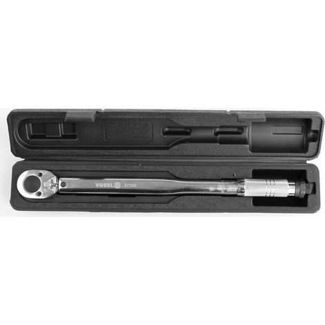 Clé dynamométrique 1/2" 28-210Nm – Précision de mesure pour fixations filetées – Longueur 465mm – Pour matériaux variés – Vorel (1/5)
