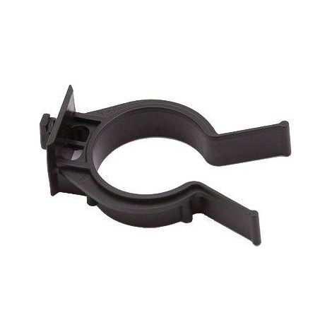 GANCIO PIEDINO MOBILI ABS - NERO FISSAGGIO A ZOCCOLO MM 28- 50 pezzi
