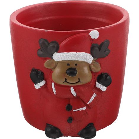 weihnachtspflanzgefäß aus Keramik Kleine Töpfe für