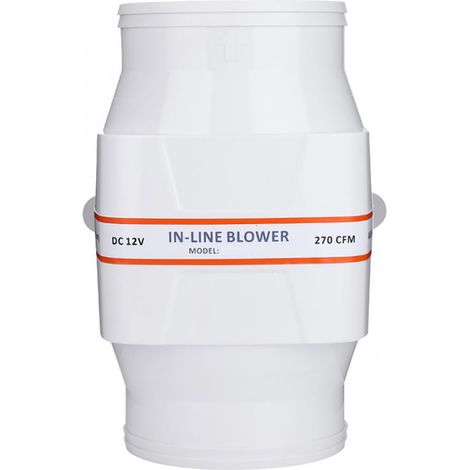 4-Zoll-Inline-Schiffsbilgenlüfter, leiser und leistungsstarker Belüftungsventilator für Yacht und Wohnwagen (1/5)