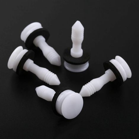 Lot de 20 clips de fixation blancs pour garnitures intérieures de portières de voiture Jaguar SX Type (C2S13494). Rivets en plastique. (1/5)