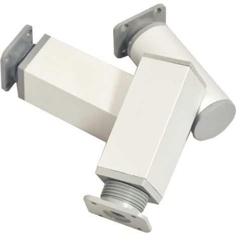 4 patas ajustables para muebles, patas de mesa metálicas de altura regulable, patas para armarios de cocina y mesas, color blanco (10 cm) (1/5)
