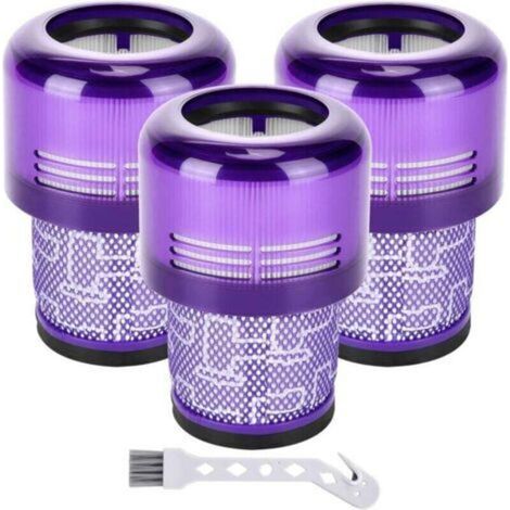 Confezione da 3 filtri per aspirapolvere Dyson V11 Absolute Extra Pro Animal Torque Drive V15 Detect, sostituisce il codice 970013-02.