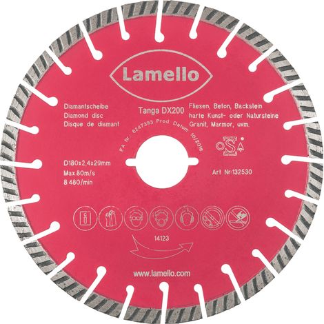 Lamello Diamant-Trennscheibe für Tanga DX200, Ø 180