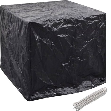 INLIFE Housse de réservoir d'eau de jardin 2pcs 8 œillet 116x100x120cm (1/5)