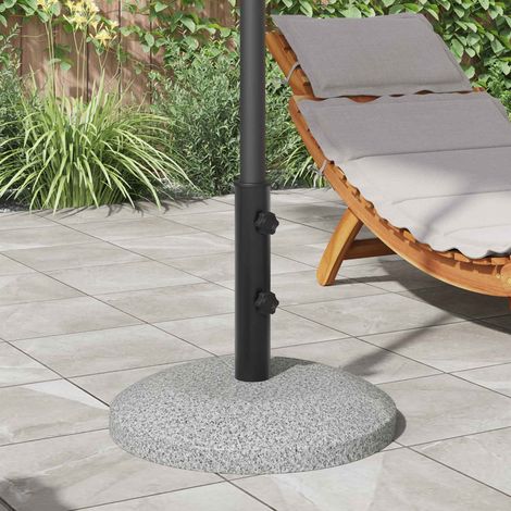 vidaXL Tubo base per parasole 0.6 kg Nero Ferro for 40-50 mm Pole (1/5)