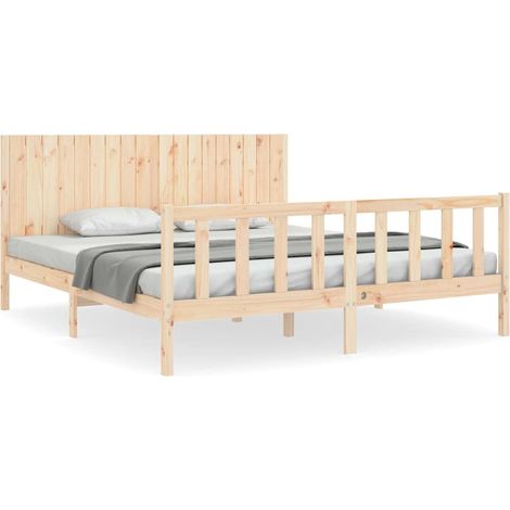 Maison Exclusive - Estructura de cama de matrimonio con cabecero