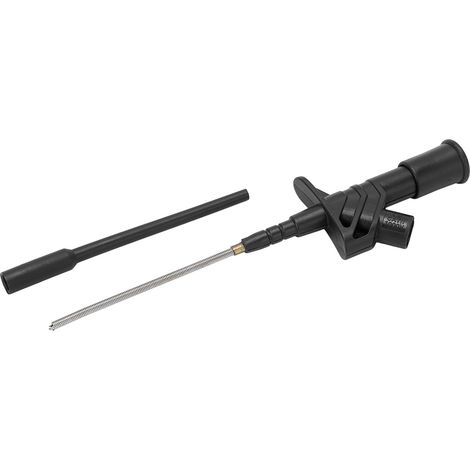 Aiguille de Test Flexible J.30021 en Acier Inoxydable avec Pince de Sécurité et Jack 4mm pour Réparation - Noir (1/5)